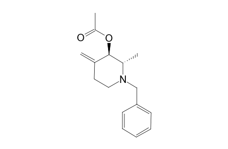 trans-N-Benzyl-2-methyl-3-acetoxy-4-methylenepiperidine isomer