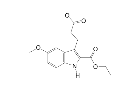 2-carboxy-5-methoxyindole-3-propionic acid, 2-ethyl ester