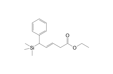 (E)-5-Phenyl-5-trimethylsilanyl-pent-3-enoic acid ethyl ester