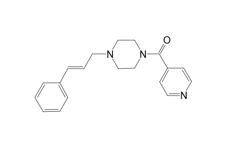 [4-(3-Phenylallyl)piperazin-1-yl](pyridin-4-yl)methanone