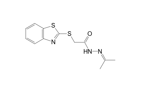 [(2-benzothiazolyl)thio]acetic acid, isopropylidenehydrazide