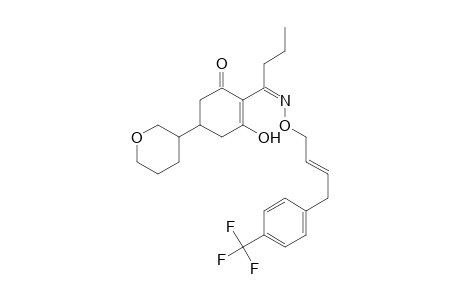2-Cyclohexen-1-one, 3-hydroxy-5-(tetrahydro-2H-pyran-3-yl)-2-[1-[[[4-[4-(trifluoromethyl)phenyl]-2-butenyl]oxy]imino]butyl]-
