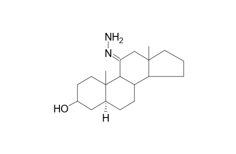 Androstan-11-one, 3-hydroxy-, hydrazone, (5.alpha.)-