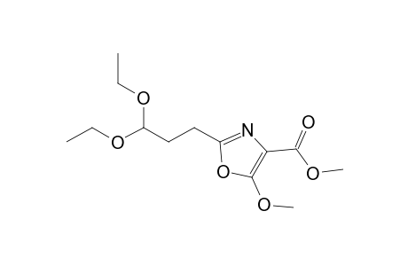 2-(3,3-diethoxypropyl)-5-methoxy-4-oxazolecarboxylic acid methyl ester