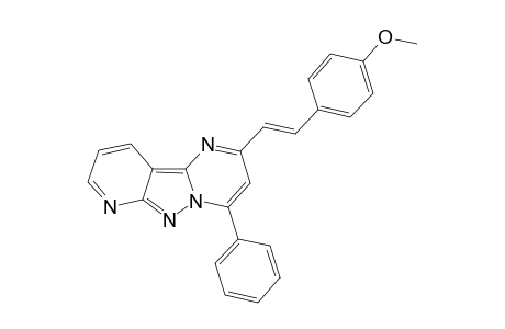 4-Phenyl-2-(4'-methoxy-.beta.-styrylo)pyrido[2',3' ; 3,4]pyrazolo[1,5-a]pyrimidine
