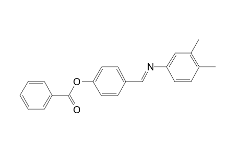 4-{(E)-[(3,4-dimethylphenyl)imino]methyl}phenyl benzoate