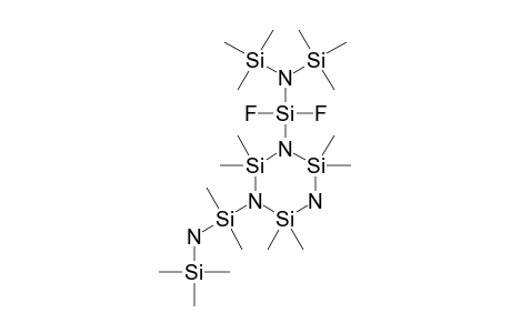 1-[BIS-(TRIMETHYLSILYL)-AMINO]-DIFLUOROSILYL-2,2,4,4,6,6-HEXAMETHYL-3-(TRIMETHYLSILYLAMINO)-DIMETHYLSILYLCYCLOTRISILAZANE