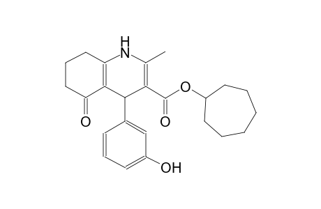 3-quinolinecarboxylic acid, 1,4,5,6,7,8-hexahydro-4-(3-hydroxyphenyl)-2-methyl-5-oxo-, cycloheptyl ester