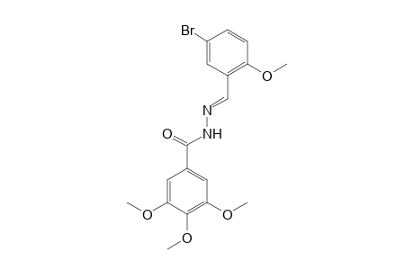 N-[(E)-(5-bromanyl-2-methoxy-phenyl)methylideneamino]-3,4,5-trimethoxy-benzamide