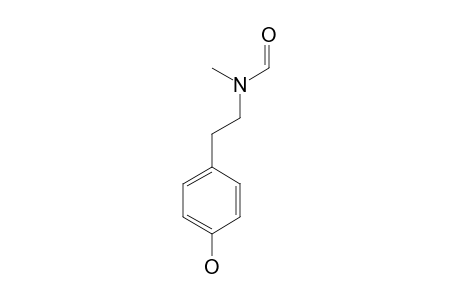 E-N-METHYL-N-FORMYL-4-HYDROXY-BETA-PHENYLETHYLAMINE;MAJOR_ISOMER