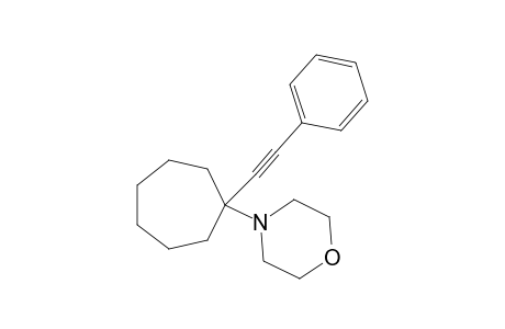 4-[1-(2-phenylethynyl)cycloheptyl]morpholine