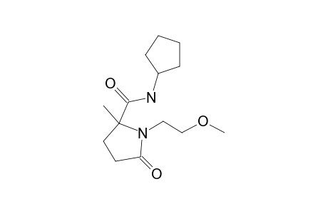 N-Cyclopentyl-1-(2-methoxyethyl)-2-methyl-5-oxopyrrolidine-2-carboxamide