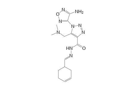 1-(4-amino-1,2,5-oxadiazol-3-yl)-N'-[(E)-3-cyclohexen-1-ylmethylidene]-5-[(dimethylamino)methyl]-1H-1,2,3-triazole-4-carbohydrazide