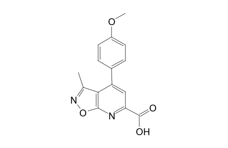 4-(4-Methoxyphenyl)-3-methylisoxazolo[5,4-b]pyridine-6-carboxylic acid