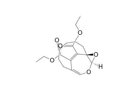 10,12-Dioxatricyclo[6.4.2.0(1,11)]tetradeca-8,13-diene-13,14-dicarboxylic acid, diethyl ester, (1R*,11R*)-