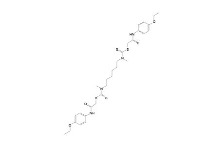 hexamethylenebis[dithiomethylcarbamic acid], diester with 2-mercapto-p-acetophenetidide