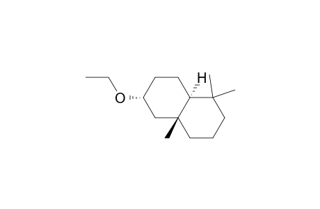 (+-)-6.alpha.-ethoxy-1,2,3,4,4a,5,6,7,8,8a.alpha.-decahydro-1,1,4a.beta.-trimethylnaphthalene
