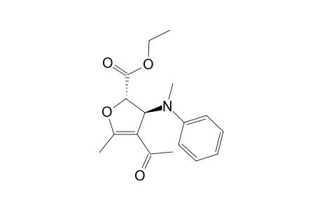 Ethyl trans-4-Acetyl-5-methyl-3-[methyl(phenyl)amino]-2,3-dihydrofuran-2-carboxylate