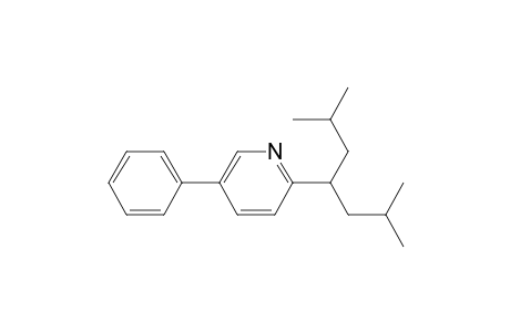 2-(1-isobutyl-3-methyl-butyl)-5-phenyl-pyridine