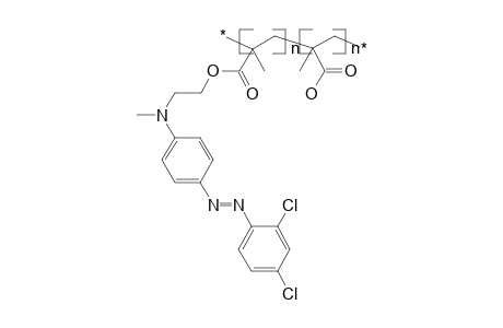 Poly{n-methyl-n-[4-(2,5-dichlorophenyl)-azophenyl]-2-aminoethyl methacrylate-co-methacrylic acid}