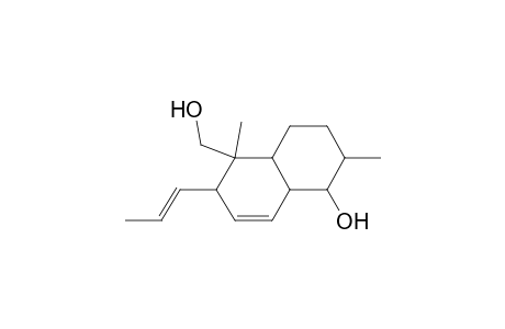 4-(1-propenyl)-5-hydroxymethyl-5,9-dimethyl-10-hydroxy-bicyclo[4.4.0]dec-2-ene