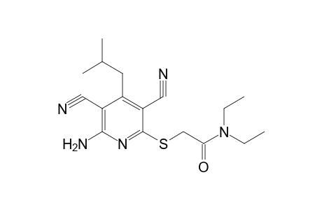 2-(6-Amino-3,5-dicyano-4-isobutyl-pyridin-2-ylsulfanyl)-N,N-diethyl-acetamide