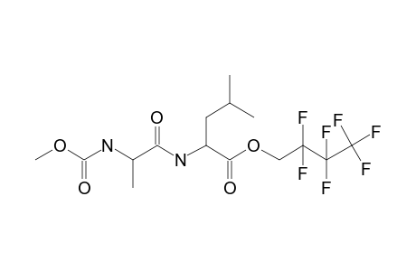 L-Alanyl-L-leucine, N-methoxycarbonyl-, 2,2,3,3,4,4,4-heptafluorobutyl ester