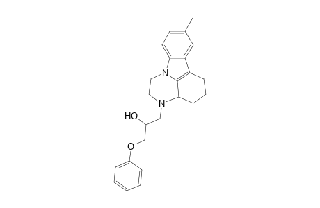 2,3,3a,4,5,6-Hexahydro-4-(2-hydroxy-3-phenoxypropyl)-10-methyl-1H-pyrazino[3,2,1-j,k]carbazole