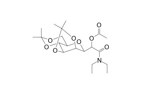 N,N-Diethyl-2-o-acetyl-3,7-anhydro-4,5;6,8-di-o-isopropylidene-D-erythro-L-manno-octanamide