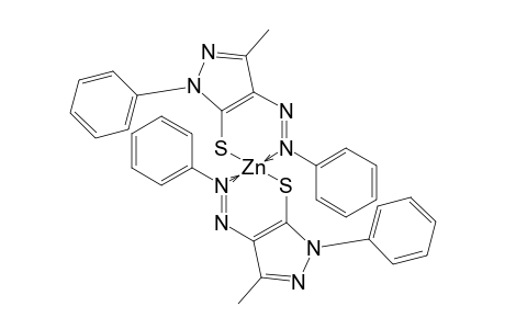 bis[3-methyl-1-phenyl-4-(phenylazo)-5-pyrazolethiolato]zinc