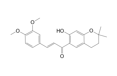 1-(7-HYDROXY-2,2-DIMETHYL-CHROMAN-6-YL)-3-(3,4-DIMETHOXYPHENYL)-PROP-2-EN-1-ONE