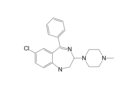 1H-1,4-Benzodiazepine, 7-chloro-2,3-dihydro-3-(4-methyl-1-piperazinyl)-5-phenyl-