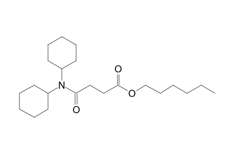 Succinic acid, monoamide, N,N-dicyclohexyl-, hexyl ester