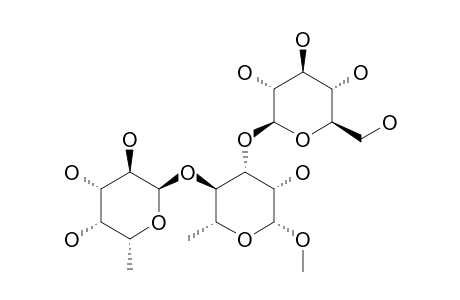 BETA-D-GLC-(1->3)-BETA-L-FUC-(1->4)-ALPHA-L-RHA-OME