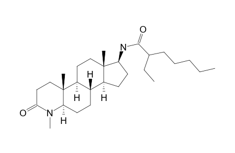 17.beta.-[(N-amyl)butyramido]-4-methyl-4-aza-5.alpha.-androstan-3-one