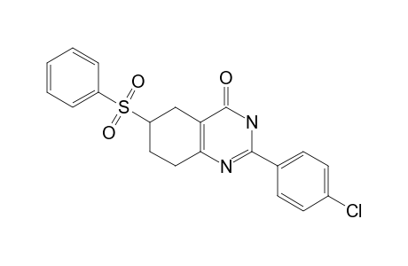 2-(PARA-CHLOROPHENYL)-6-(PHENYLSULFONYL)-5,6,7,8-TETRAHYDRO-3H-QUINAZOLIN-4-ONE