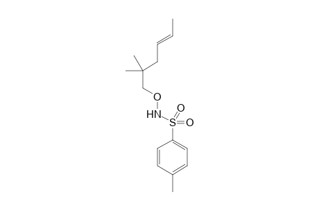 (E)-N-[(2,2-Dimethylhex-4-en-1-yl)oxy]-4-methylbenzenesulfonamide