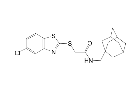 N-Adamantan-1-ylmethyl-2-(5-chloro-benzothiazol-2-ylsulfanyl)-acetamide