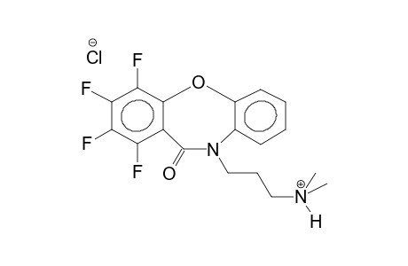 10-[3-(DIMETHYLAMINO)PROPYL]-1,2,3,4-TETRAFLUORODIBENZ[B,F][1,4]OXAZEPIN-11(10H)-ONE HYDROCHLORIDE