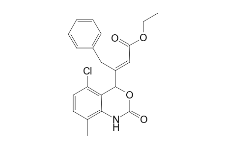 7-Chloro-10-methyl-5-(1-benzyl-2-ethoxycarbonylethenyl)-1-aza-3-oxabicyclo[4.4.0]deca-1(6),7,9-trien-3-one