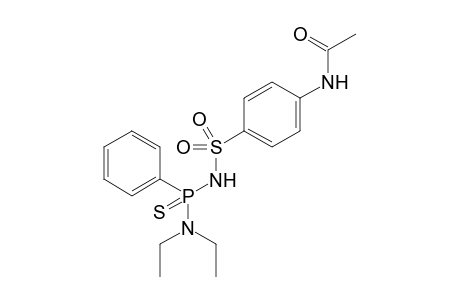 N-(4-(N-((diethylamino)(phenyl)phosphorothioyl)sulfamoyl)phenyl)acetamide