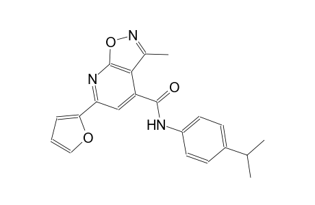 isoxazolo[5,4-b]pyridine-4-carboxamide, 6-(2-furanyl)-3-methyl-N-[4-(1-methylethyl)phenyl]-