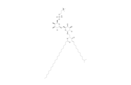 #1;N-DOCOSANOYL-1-O-[6-O-(2-TRIMETHYLAMMONIOETHOXY)-PHOSPHINATE-BETA-D-GALACTOPYRANOSYL-(1->6)-BETA-D-GALACTOPYRANOSYL]-(4E)-15-METHYLHEXADECASPHINGENIN