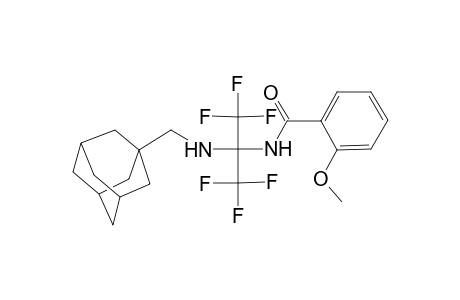 N-[1-[(Adamantan-1-ylmethyl)-amino]-2,2,2-trifluoro-1-trifluoromethyl-ethyl]-2-methoxy-benzamide