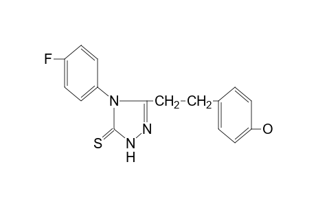 4-(p-fluorophenyl)-3-(p-hydroxyphenethyl)-deltasquare-1,2,4-triazoline-5-thione