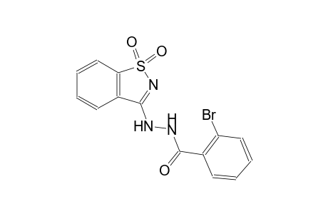 2-bromo-N'-(1,1-dioxido-1,2-benzisothiazol-3-yl)benzohydrazide