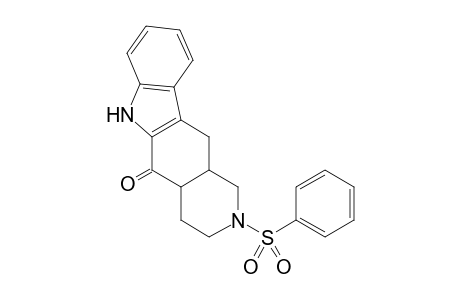 2-(Phenylsulfonyl)-2,3,4,4a,11,11a-hexahydro-1H-pyrido[4,3-b]carbazol-5(6H)-one