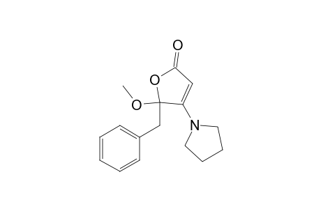 5-Benzyl-5-methoxy-4-(pyrrolidin-1-yl)-furan-2(5H)-one