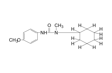 1-cyclohexyl-3-(p-methoxyphenyl)-1-methylurea