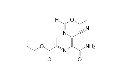 1-[(Ethoxy)methylimino]-1-cyano-2-[1'-(ethoxycarbonyl)ethylimino]-2-(aminocarbonyl)ethane